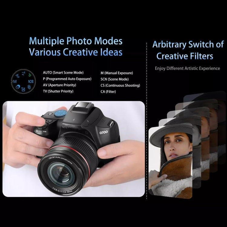 G700 4K / 64MP WiFi Digital Video Camera Camcorder 3.0 Inch IPS Screen 12X Optical Zoom, G700 G700 4K / 64MP WiFi Digital Video Camera Camcorder 3.0 Inch IPS Screen 12X Optical Zoom, G700
